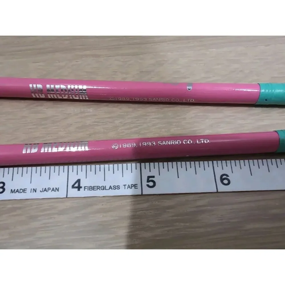 2 Vintage Sanrio 1993 New Pochacco Pink Pencil Hello‎ Kitty HB Medium Lot